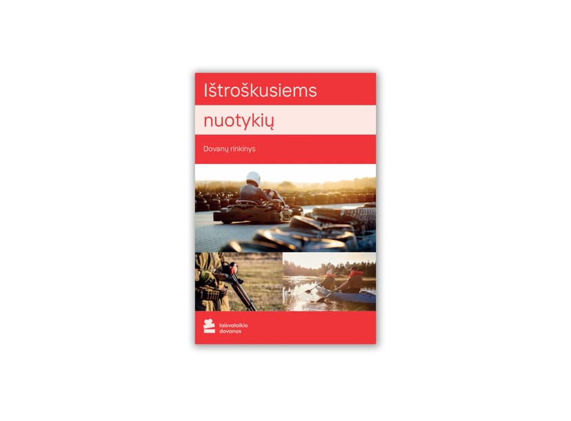 Dovanų rinkinys „Ištroškusiems nuotykių“
