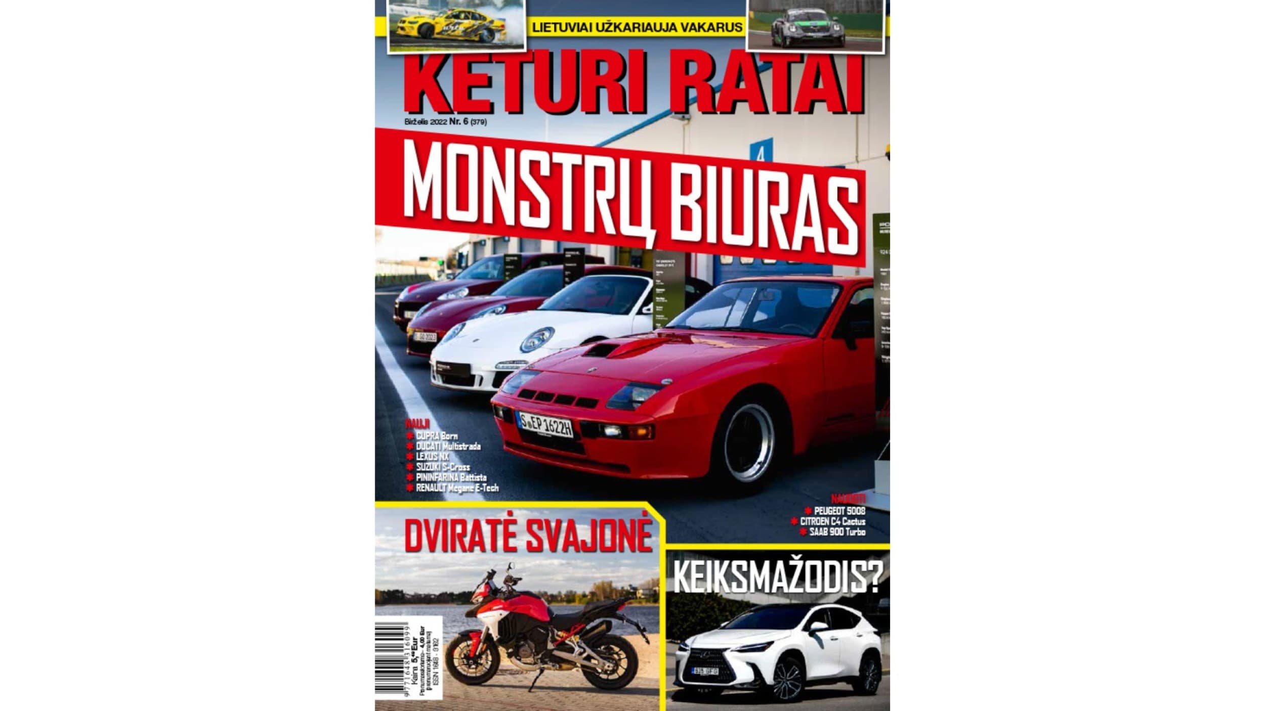 KETURI RATAI prenumerata (12 mėn.)