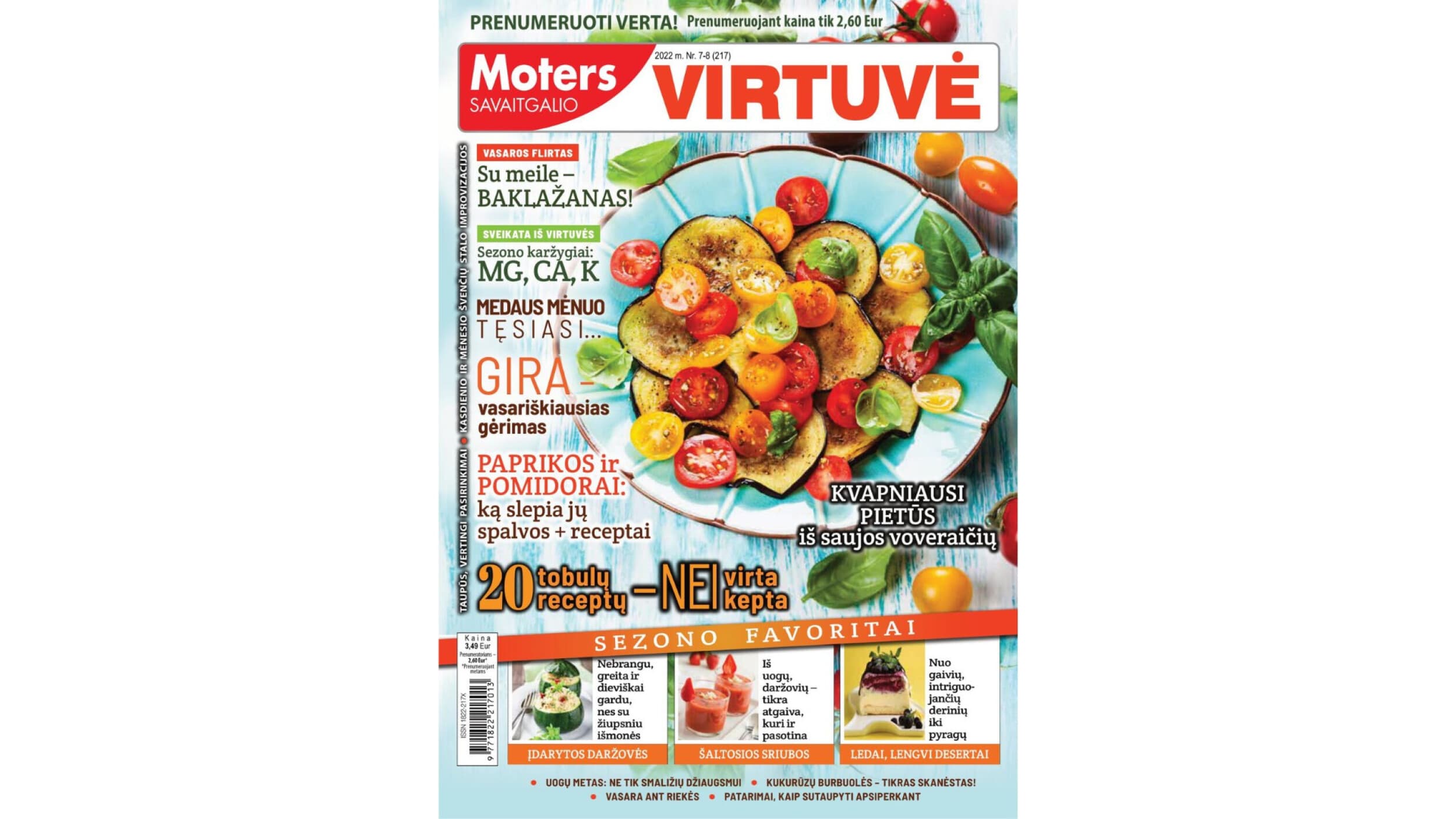 MOTERS SAVAITGALIO VIRTUVĖ prenumerata (12 mėn.)