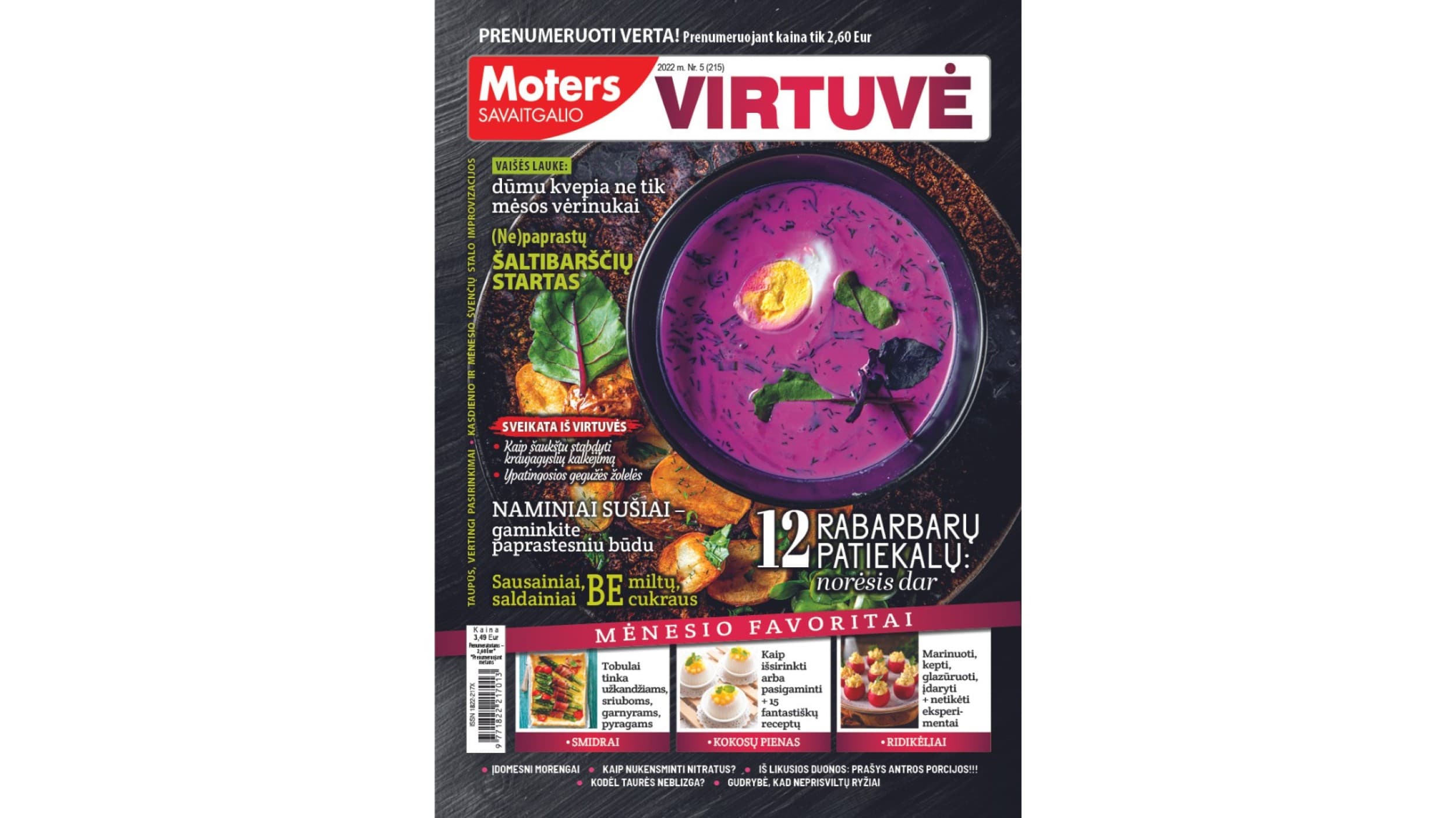 MOTERS SAVAITGALIO VIRTUVĖ prenumerata (12 mėn.)