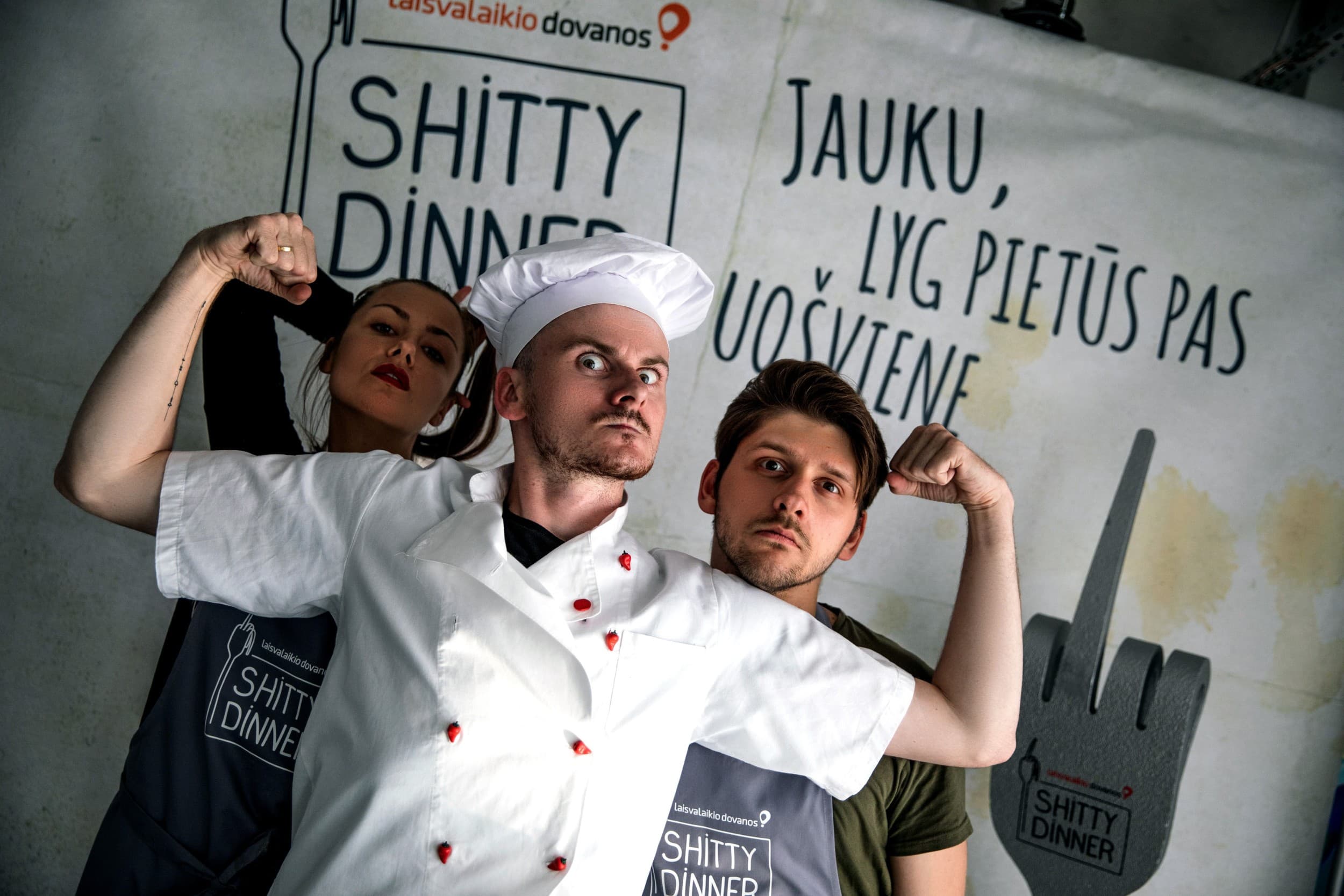 Komiškas šou ir vakarienė „Shitty Dinner“ Kaune 1 asm. | Laisvalaikio Dovanos