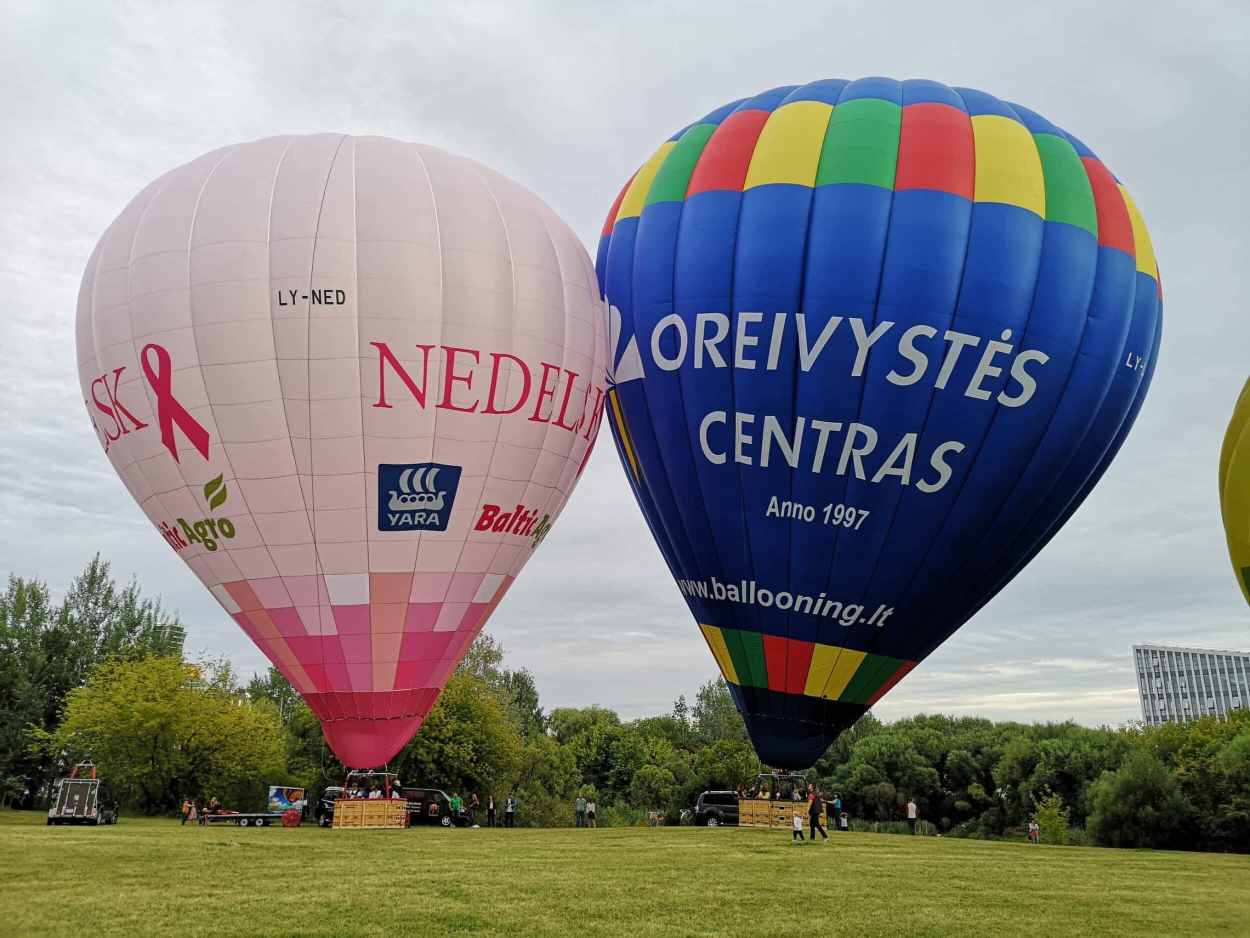 Skrydis oro balionu DVIEM su „Oreivystės centru – Ballooning.lt“