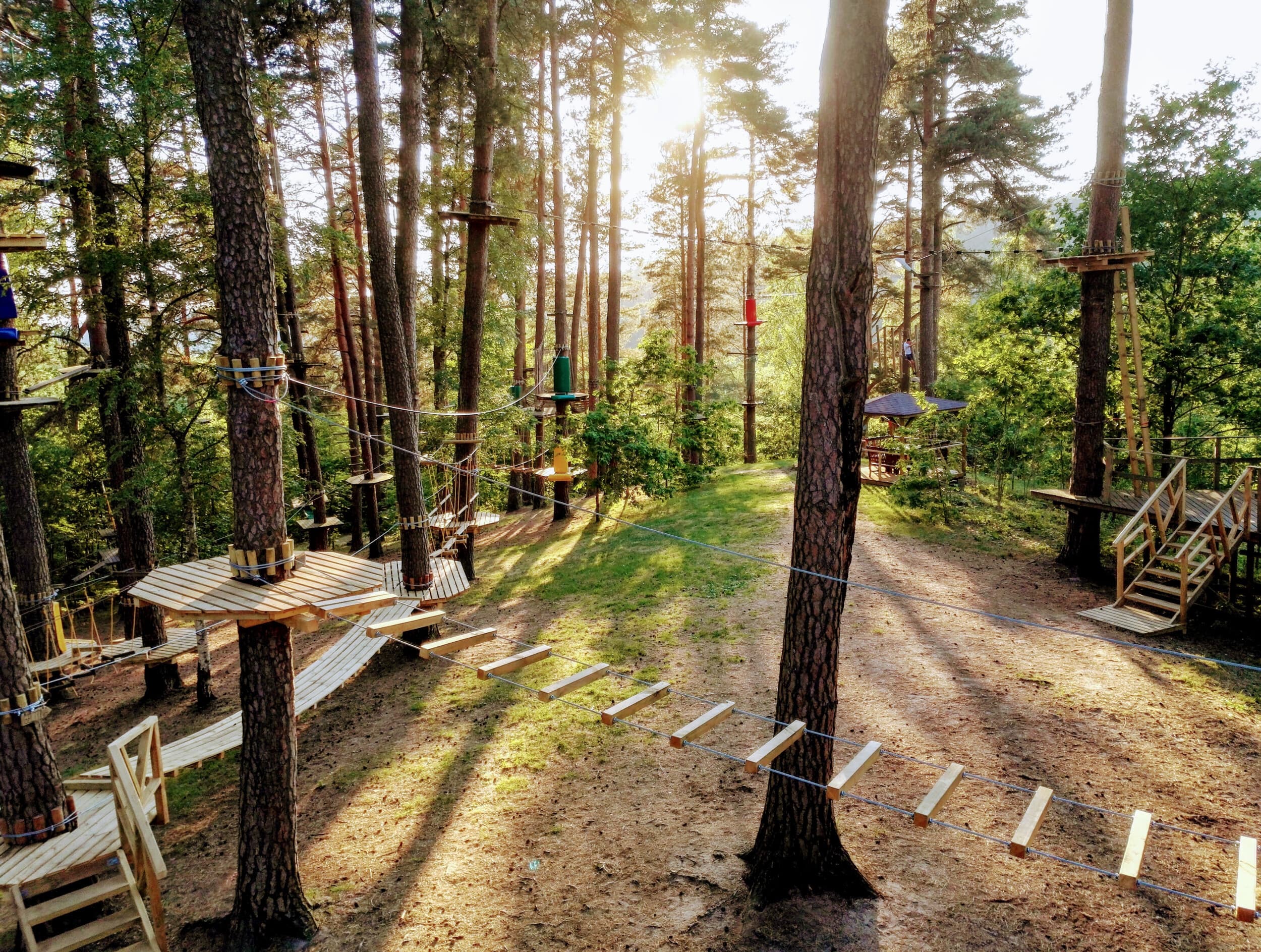 Pramogos „Belmonto Nuotykių Parke“ dviem