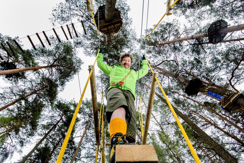 Pramogos „Belmonto Nuotykių Parke“ dviem