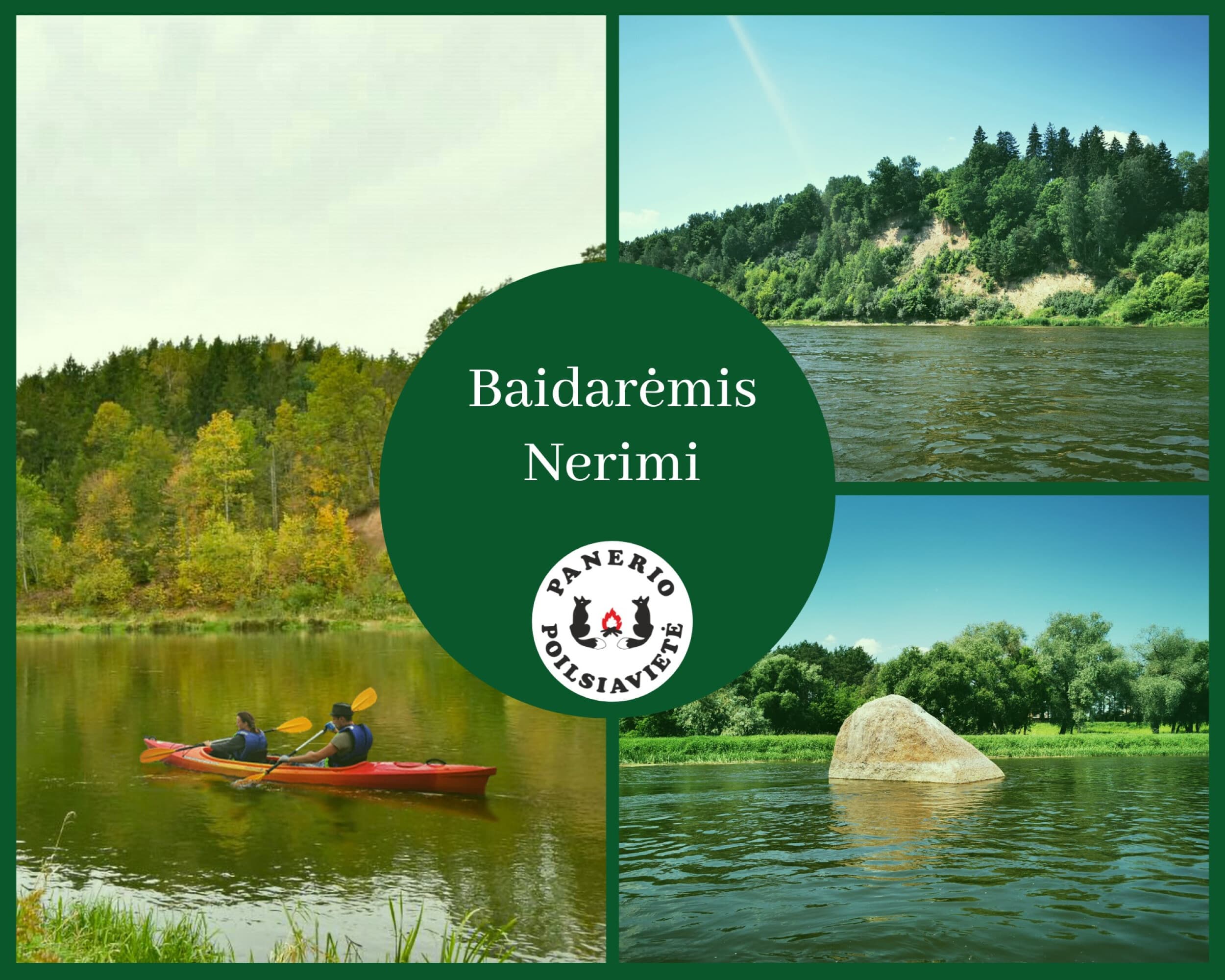 Pažintinis plaukimas baidarėmis Kauno rajone