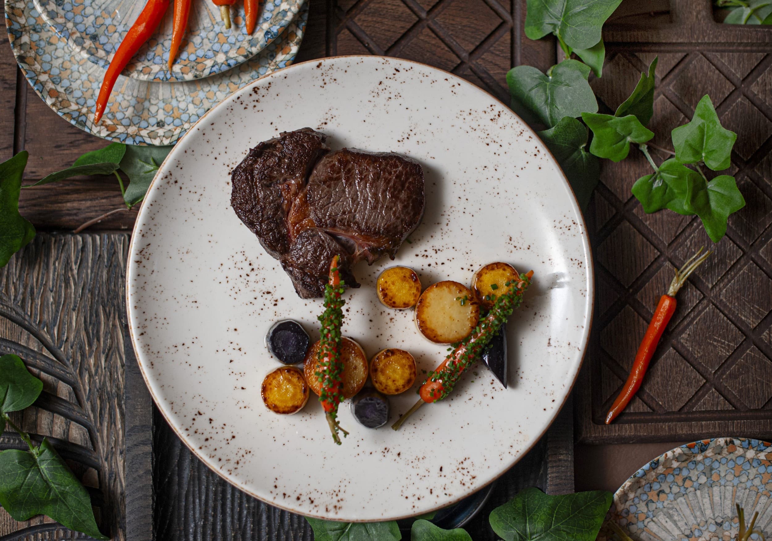 Degustacinė 4 patiekalų vakarienė dviem restorane „Botanist“ 