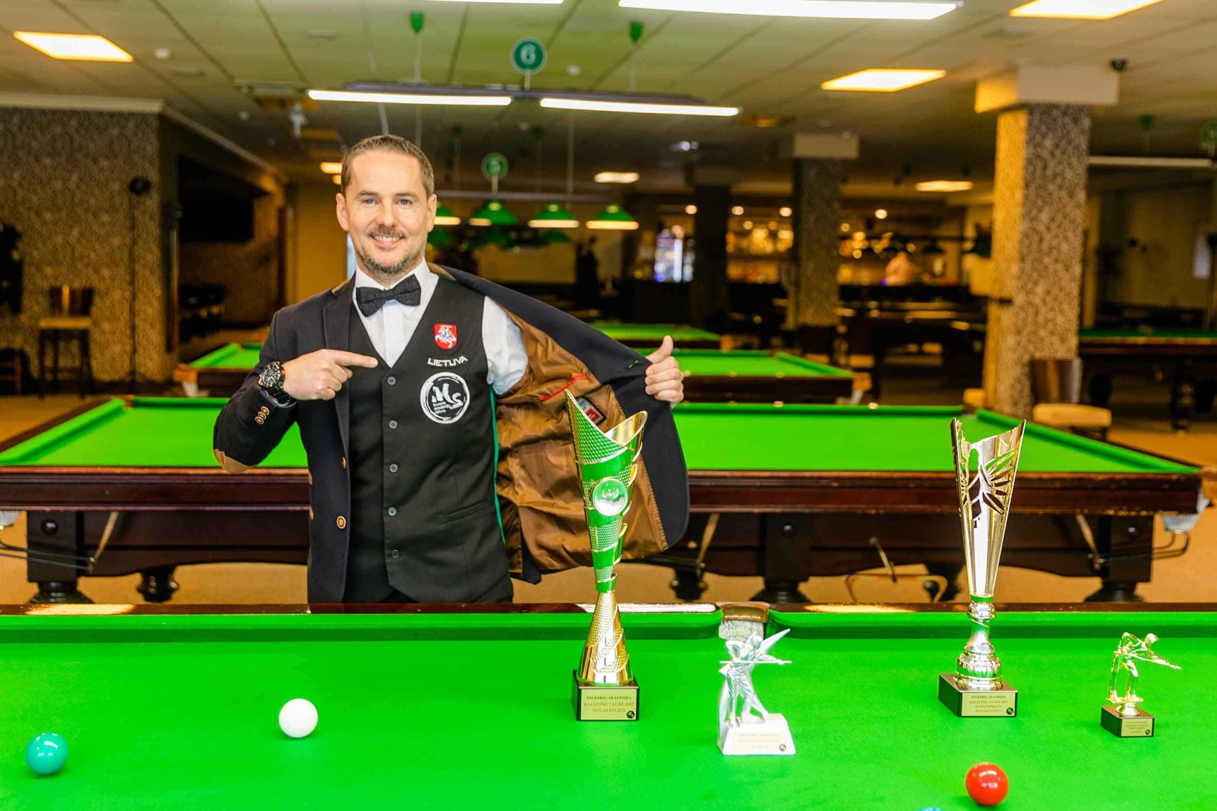  Individuali angliškojo biliardo (snooker) treniruotė