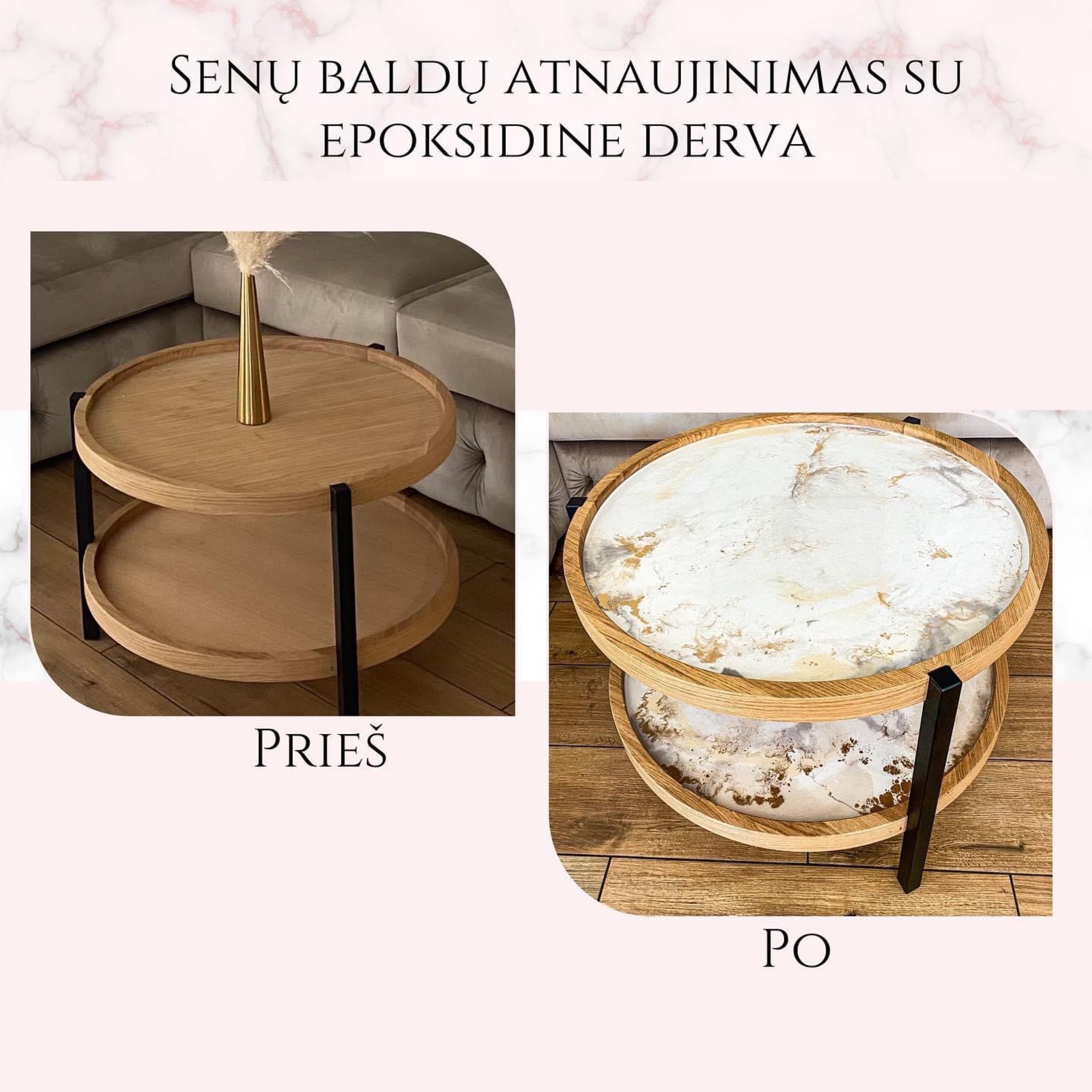 Epoksido liejimo edukacija dviem | Laisvalaikio Dovanos