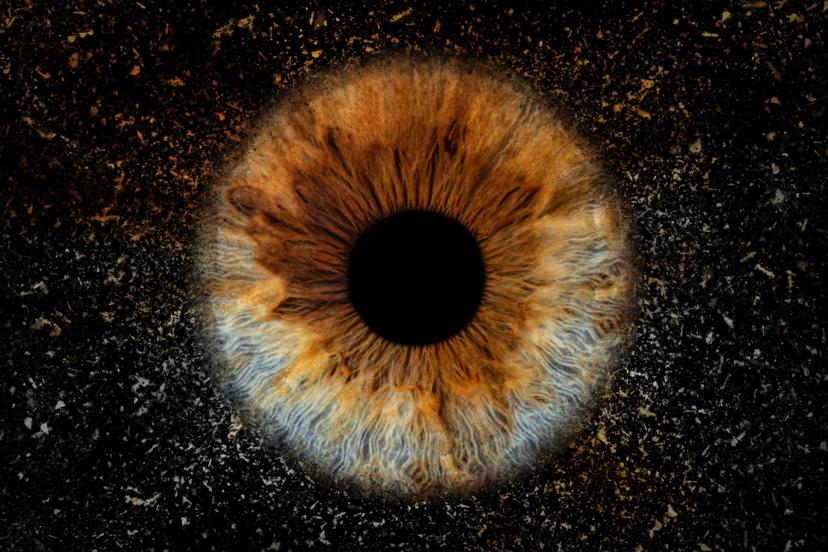 Skaitmeninė akies rainelės nuotrauka „Akių fotografija“ studijoje