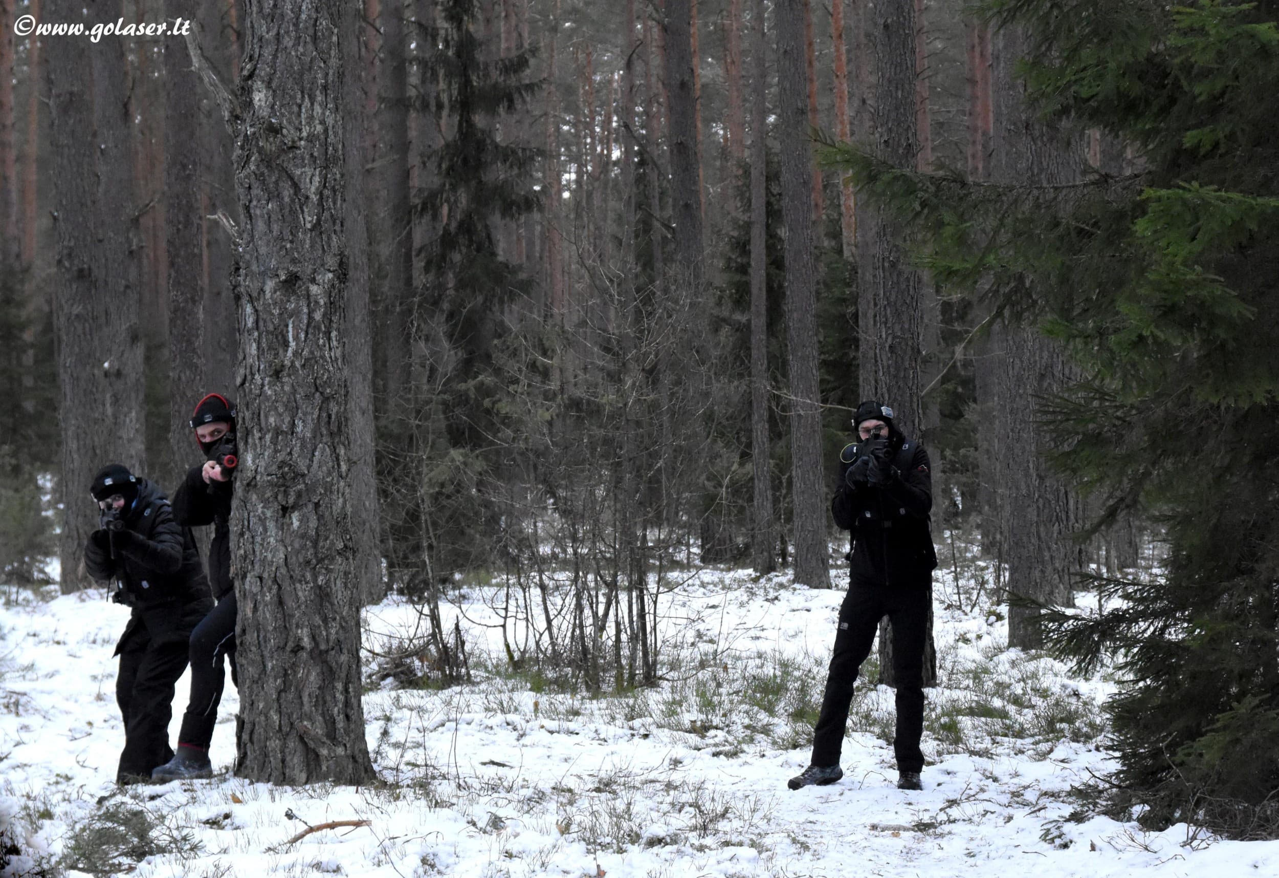 Privatus LaserTag žaidimas miške „Go laser“
