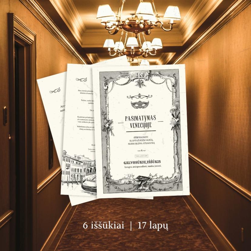 Galvosūkių iššūkis namuose „Pasimatymas Venecijoje“ (el. versija)