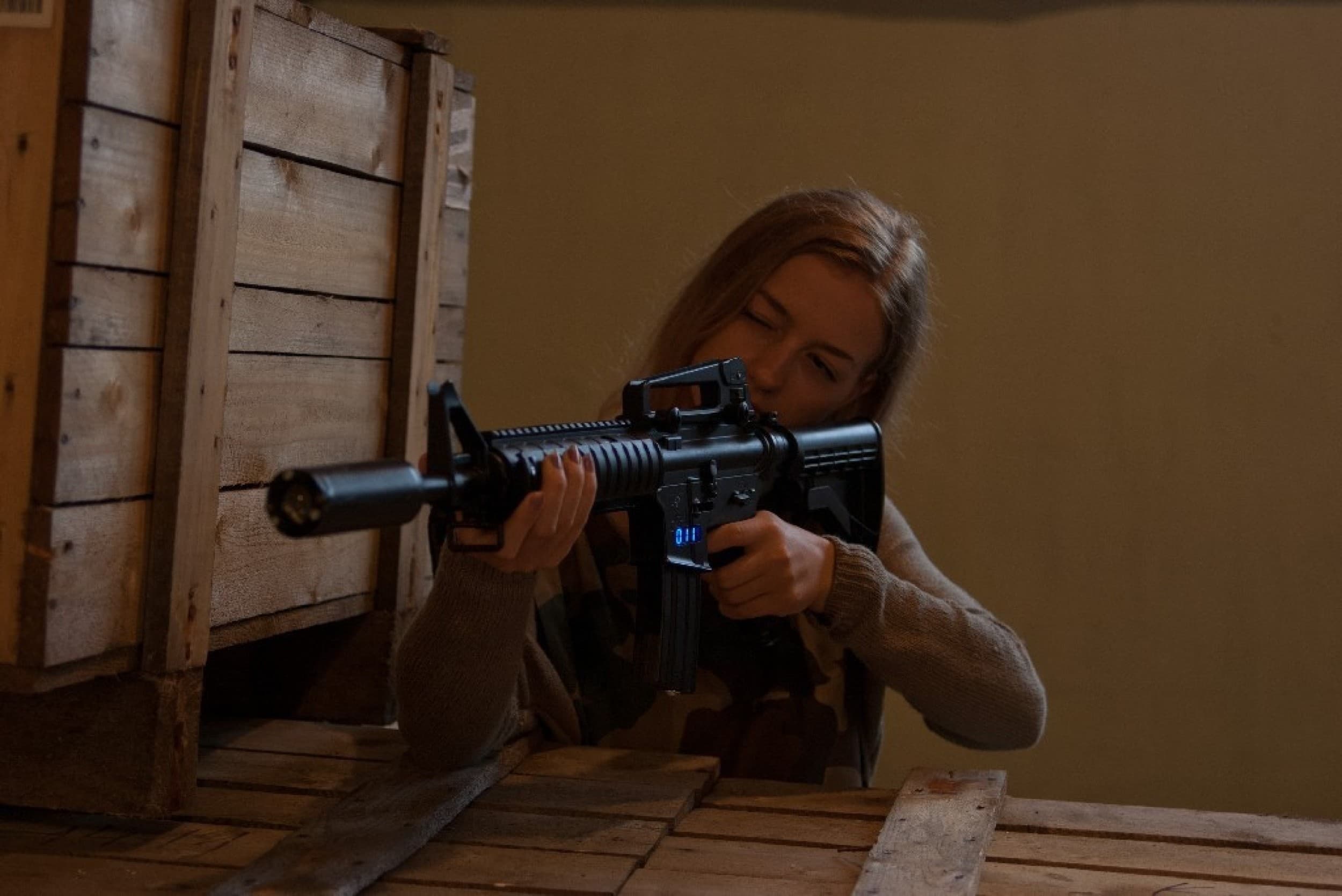 Laser TAG žaidimas lazerių arenos klube „KA-ringas“