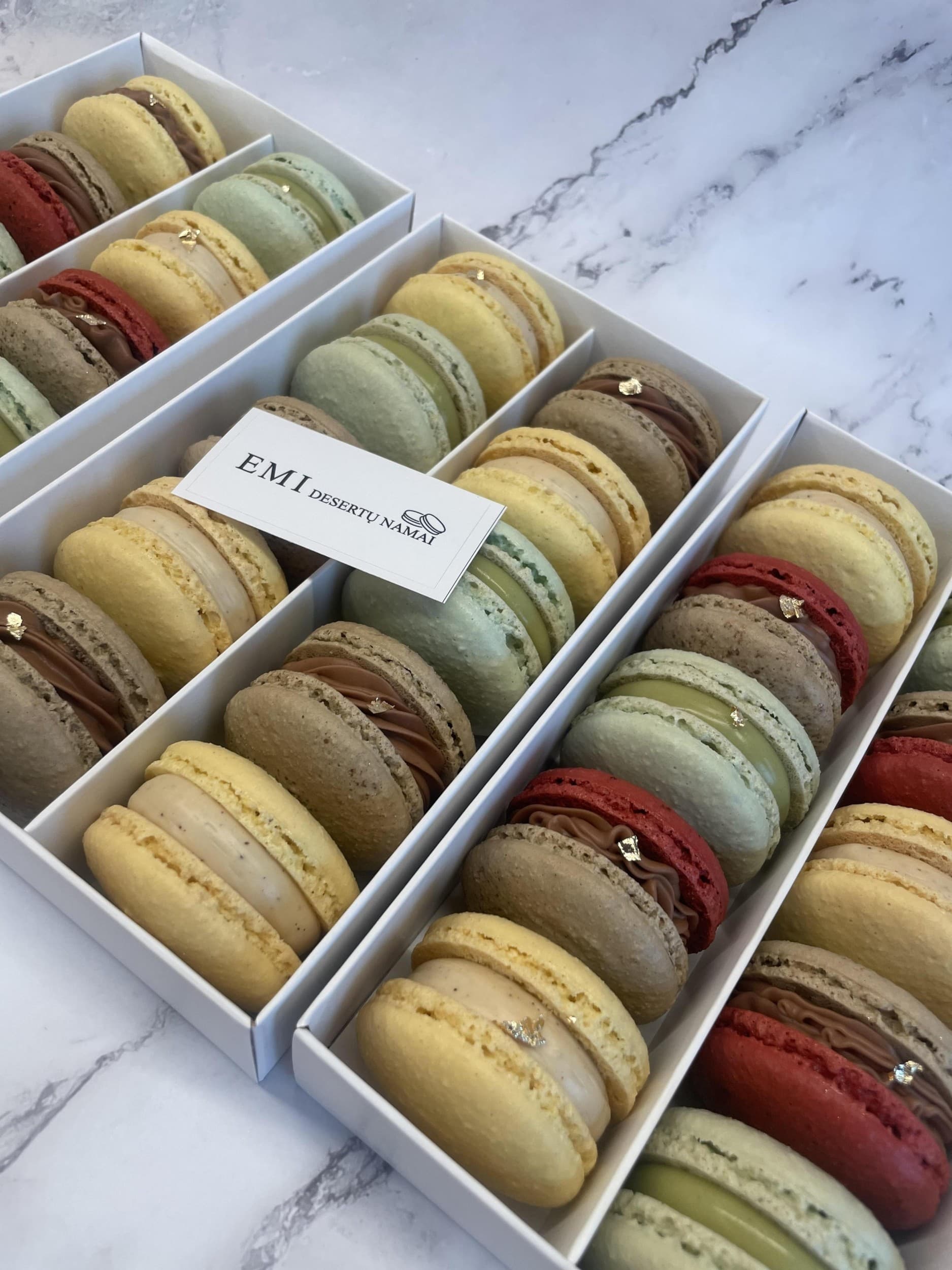 Prancūziški macaroons sausainiai „EMI“