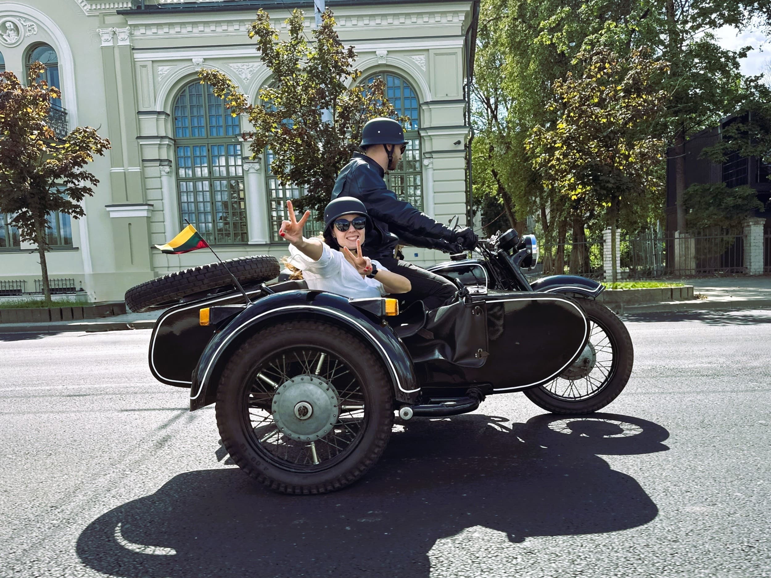 Pasivažinėjimas senovinio motociklo lopšyje | Laisvalaikio Dovanos