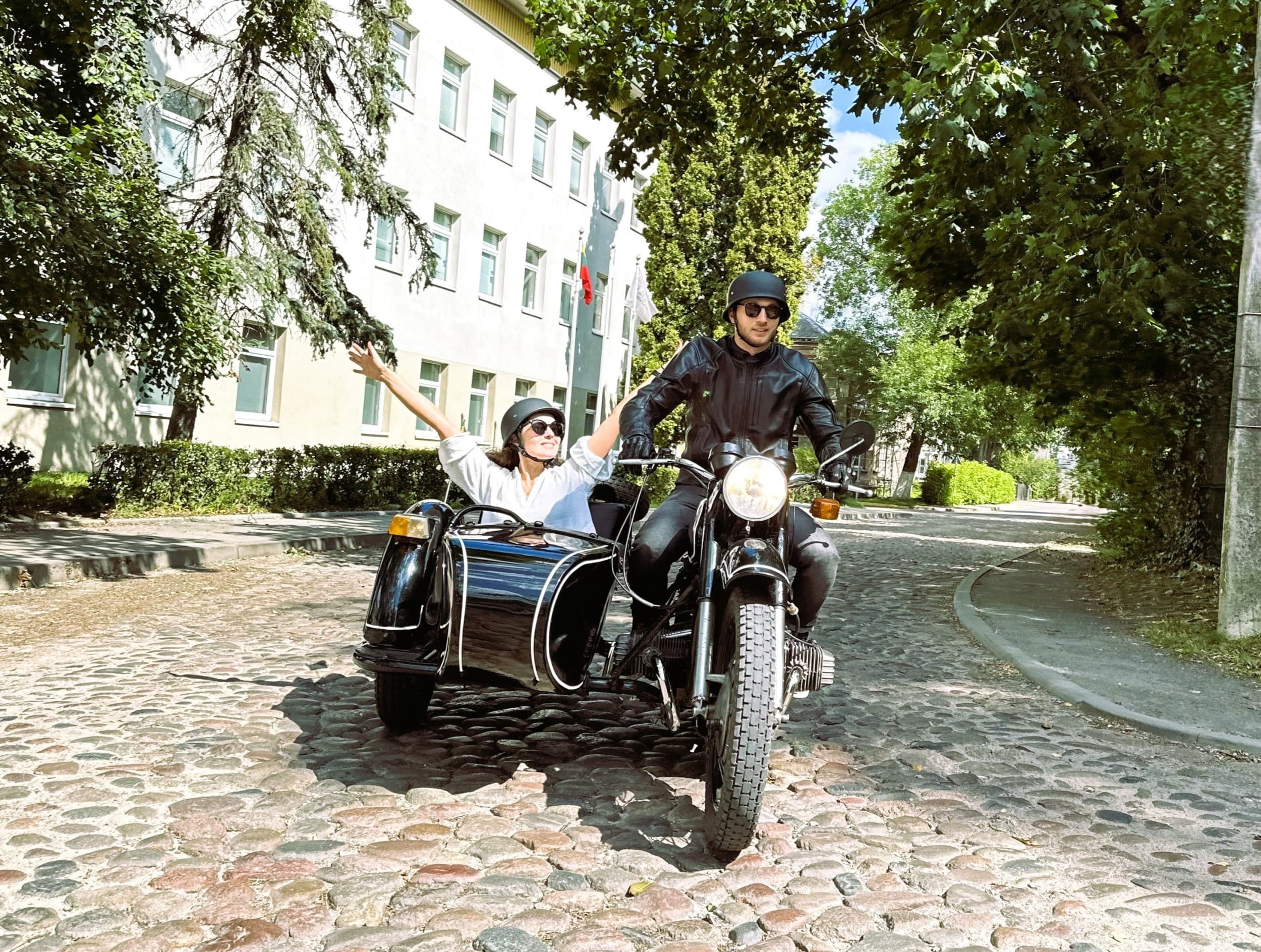 Pasivažinėjimas senovinio motociklo lopšyje | Laisvalaikio Dovanos