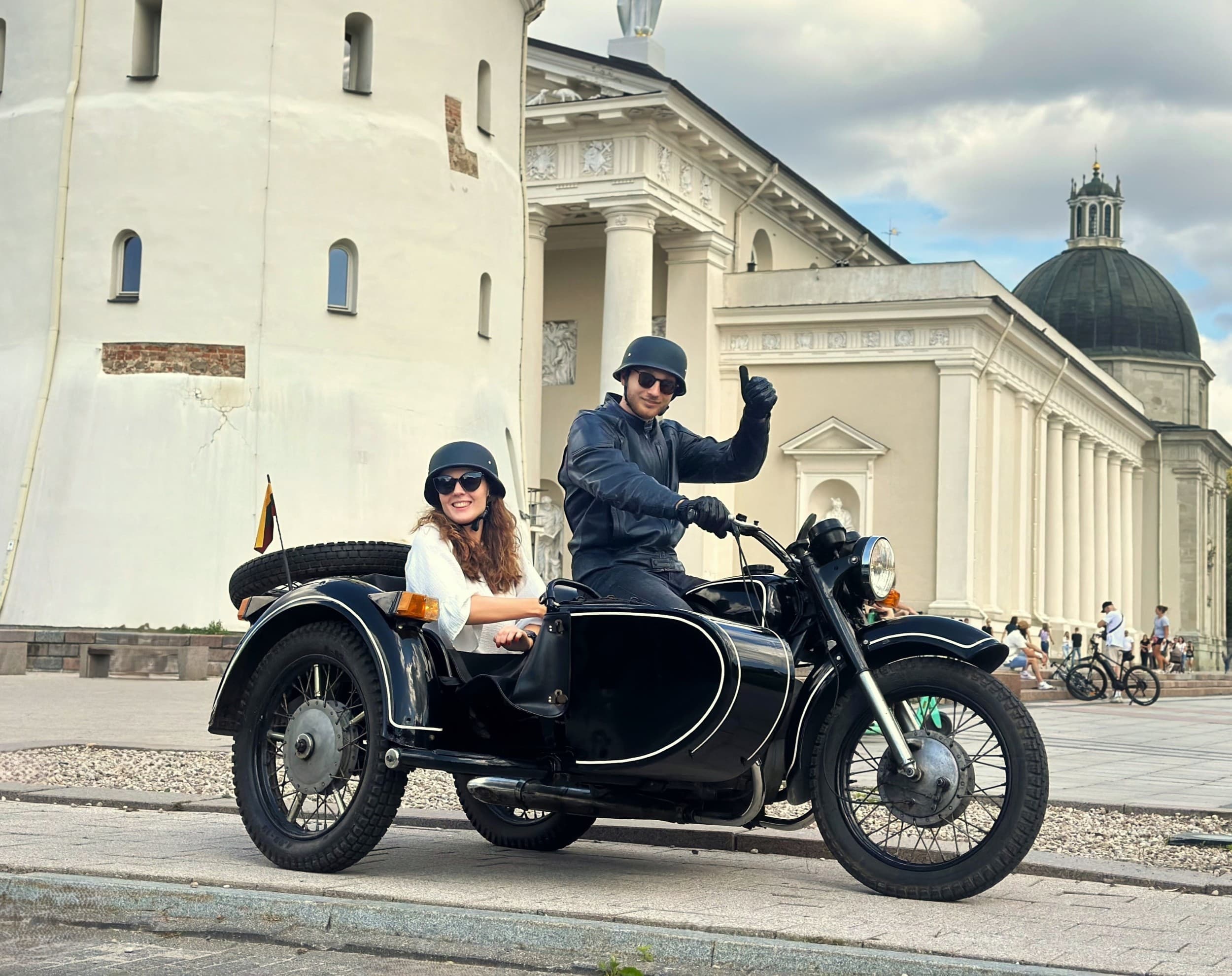Pasivažinėjimas senovinio motociklo lopšyje | Laisvalaikio Dovanos