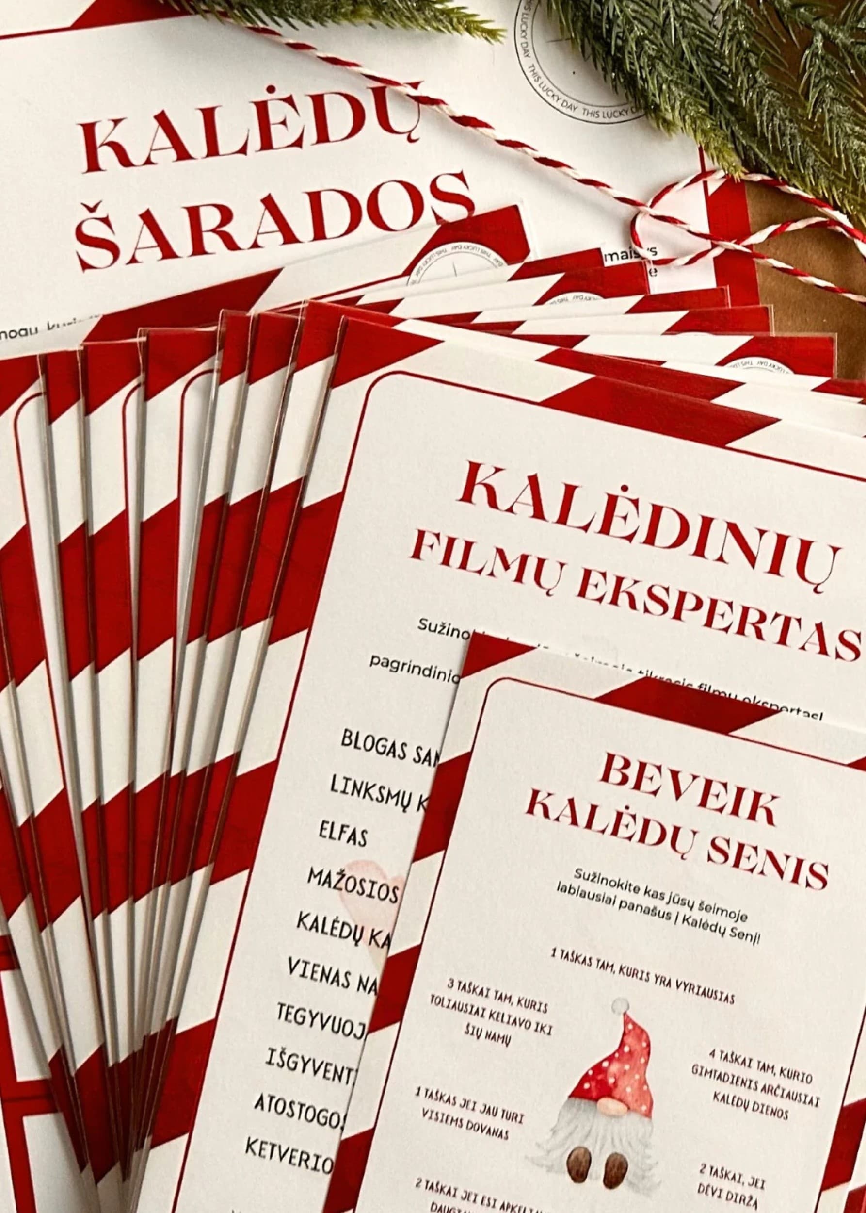 Kalėdinių žaidimų rinkinys visai šeimai | Laisvalaikio Dovanos
