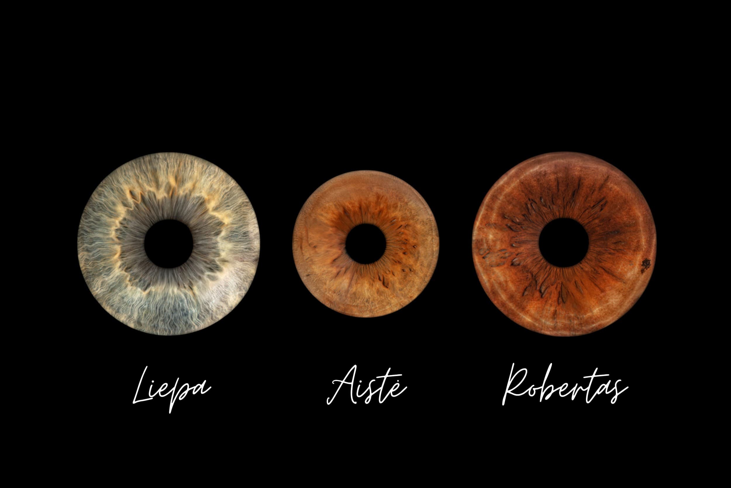 Skaitmeninė 3 akių rainelių nuotrauka studijoje „EyeArt“ | Laisvalaikio Dovanos