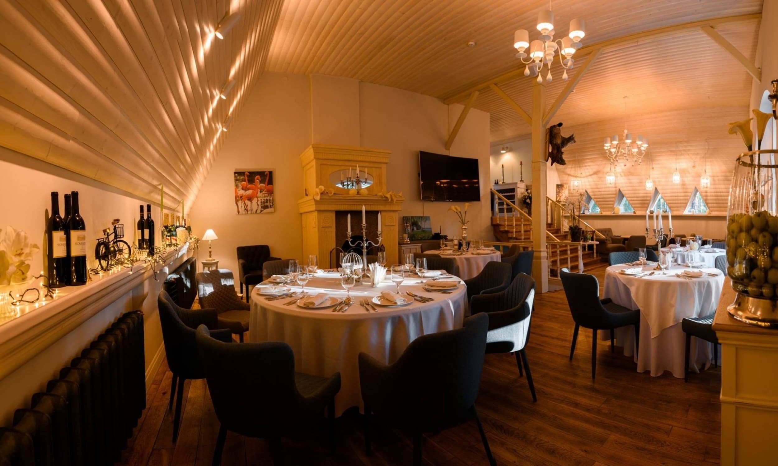 Vakarienė restorane „Silenes Terases“ kurorte „Silene Resort & SPA“ Latvijoje