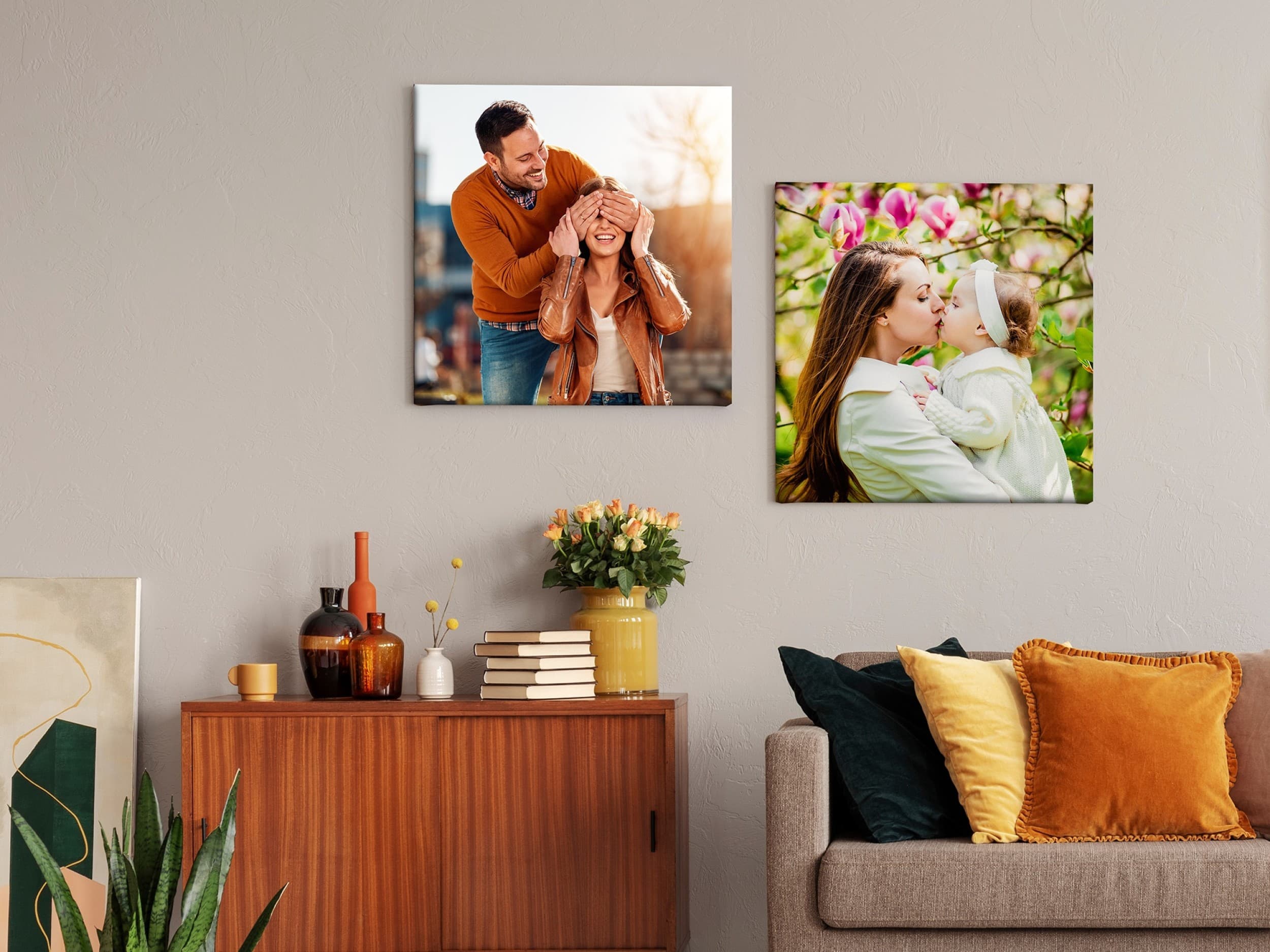 Fotopaveikslas 40x60 arba 60x40 su Jūsų nuotraukomis ir tekstais