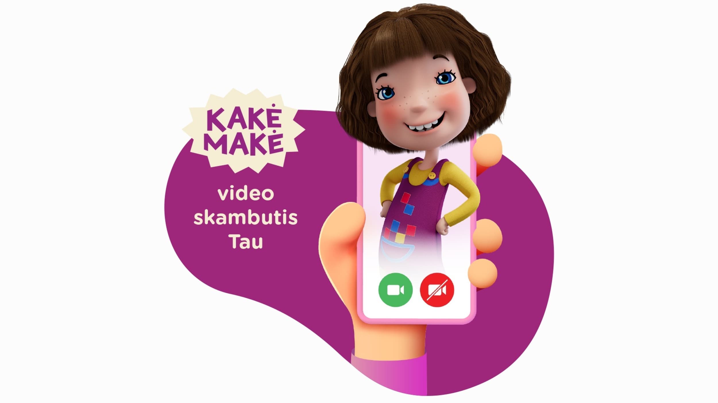 Visų vaikų herojė Kakė Makė – gyvai per Zoom ar telefonu! 