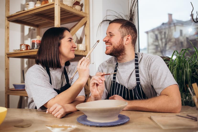 Romantiška keramikos pamoka dviem