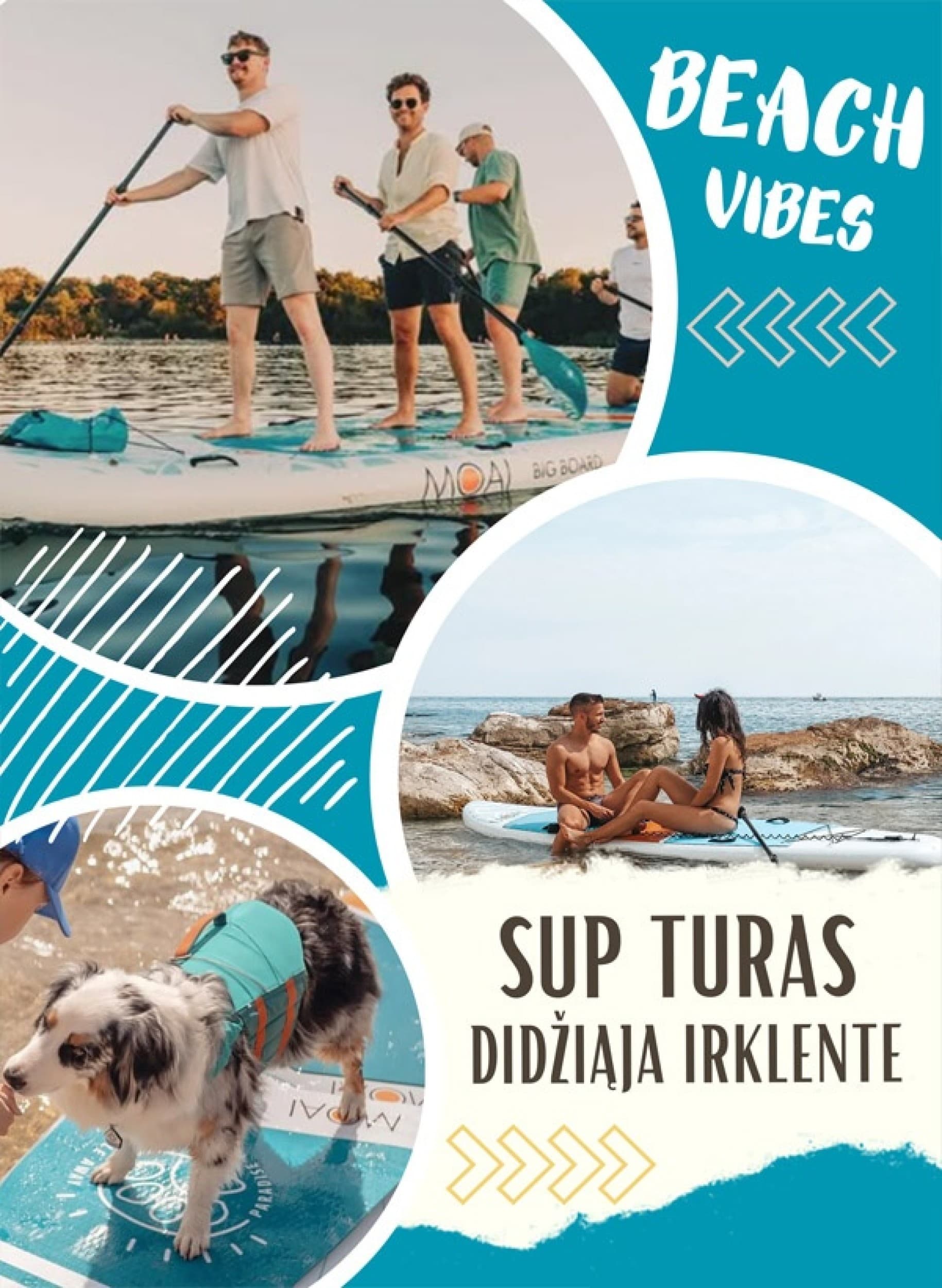 SUP turas šeimai ir draugams dviem didžiosiomis irklentėmis | Laisvalaikio Dovanos