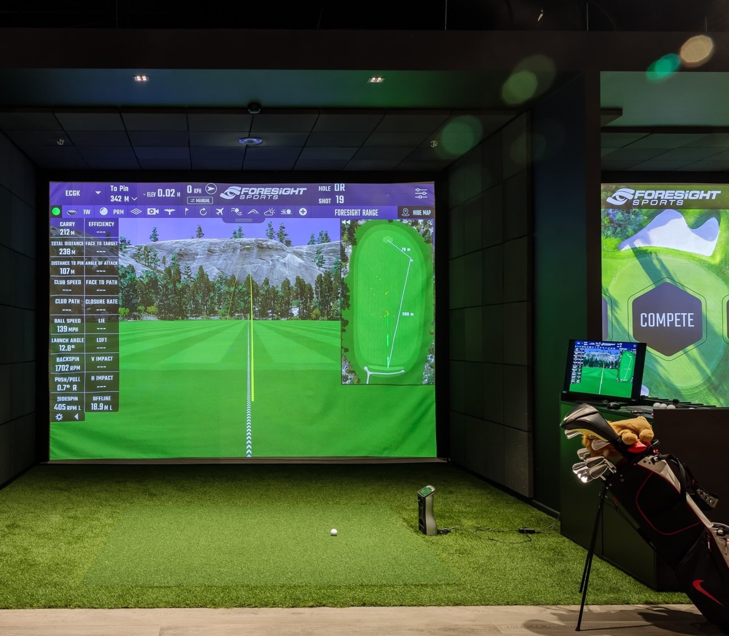 Įvadinė golfo pamoka Vilniuje „Indoor Golf“