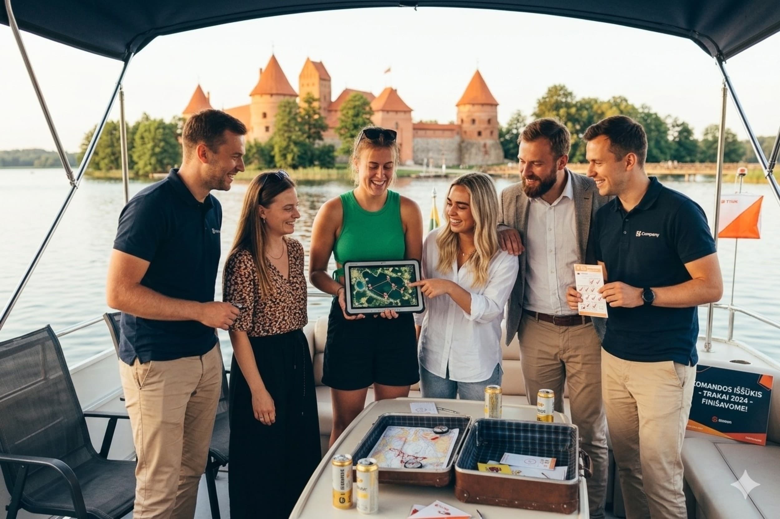 Interaktyvus žaidimas laive Trakuose