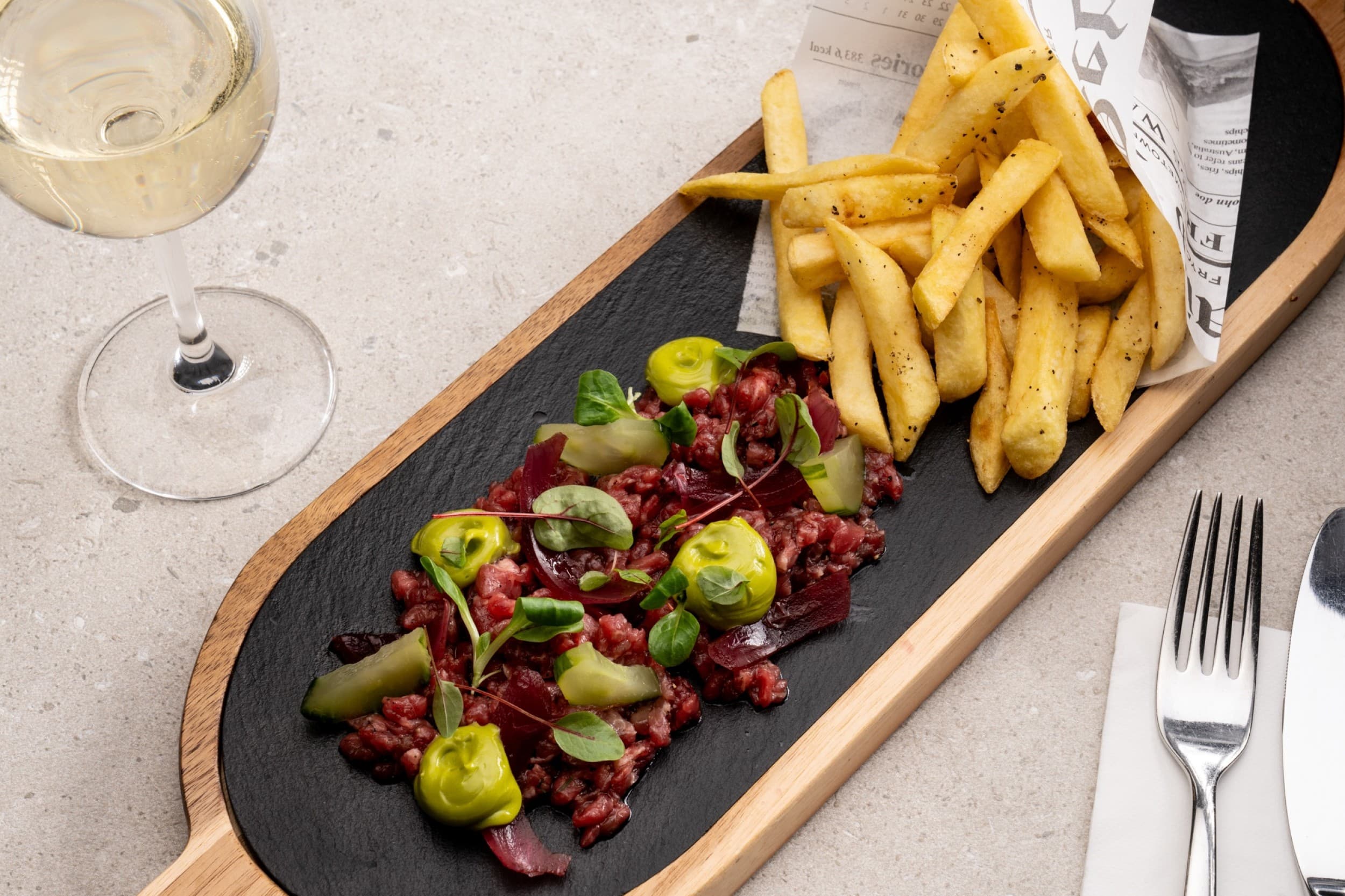 5 patiekalų degustacinė vakarienė dviem restorane „WINESTONE Vilnius“