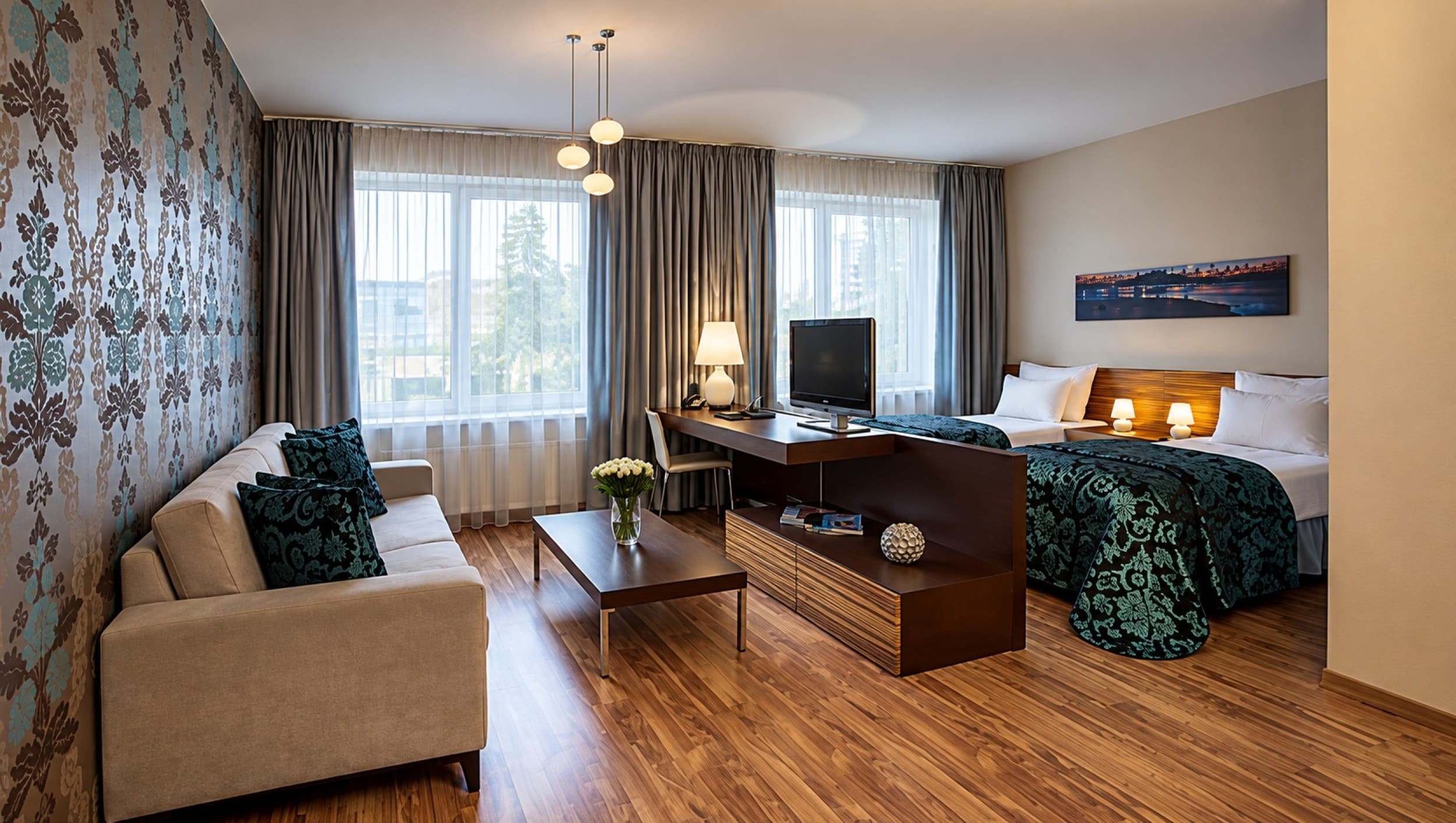 Nakvynė dviem 4 žvaigždučių viešbutyje „Ararat All Suites Hotel“