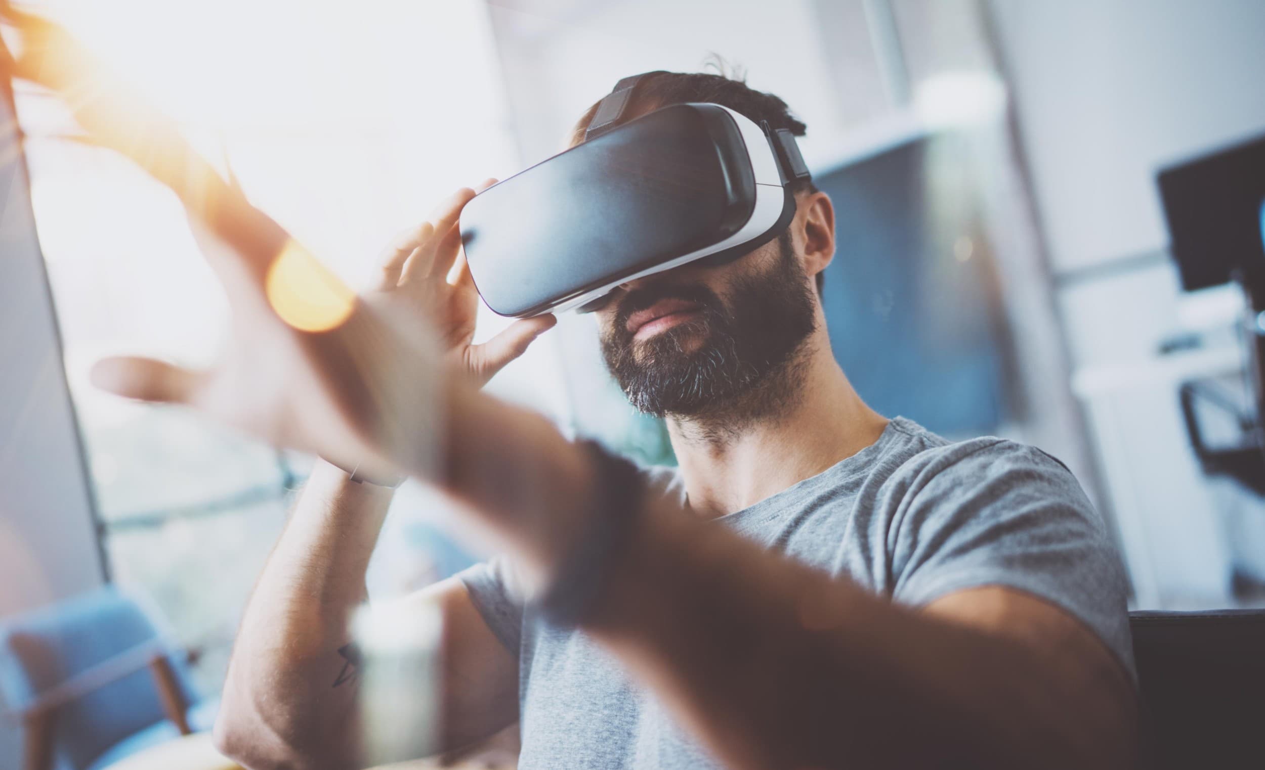 Streso valdymo virtualioje realybėje užsiėmimas dviem