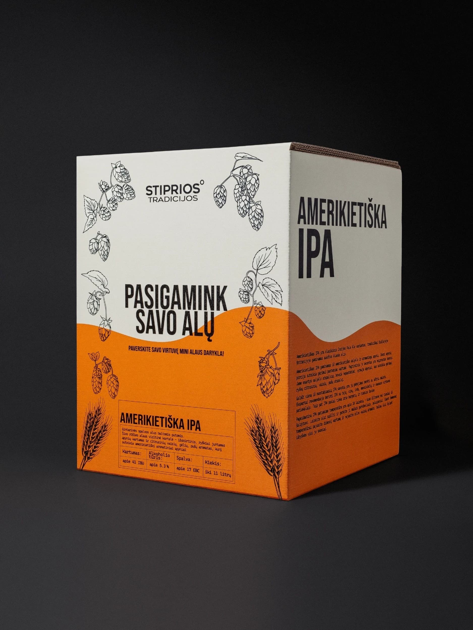 Alaus gaminimo rinkinys „Amerikietiška IPA“ | Laisvalaikio Dovanos
