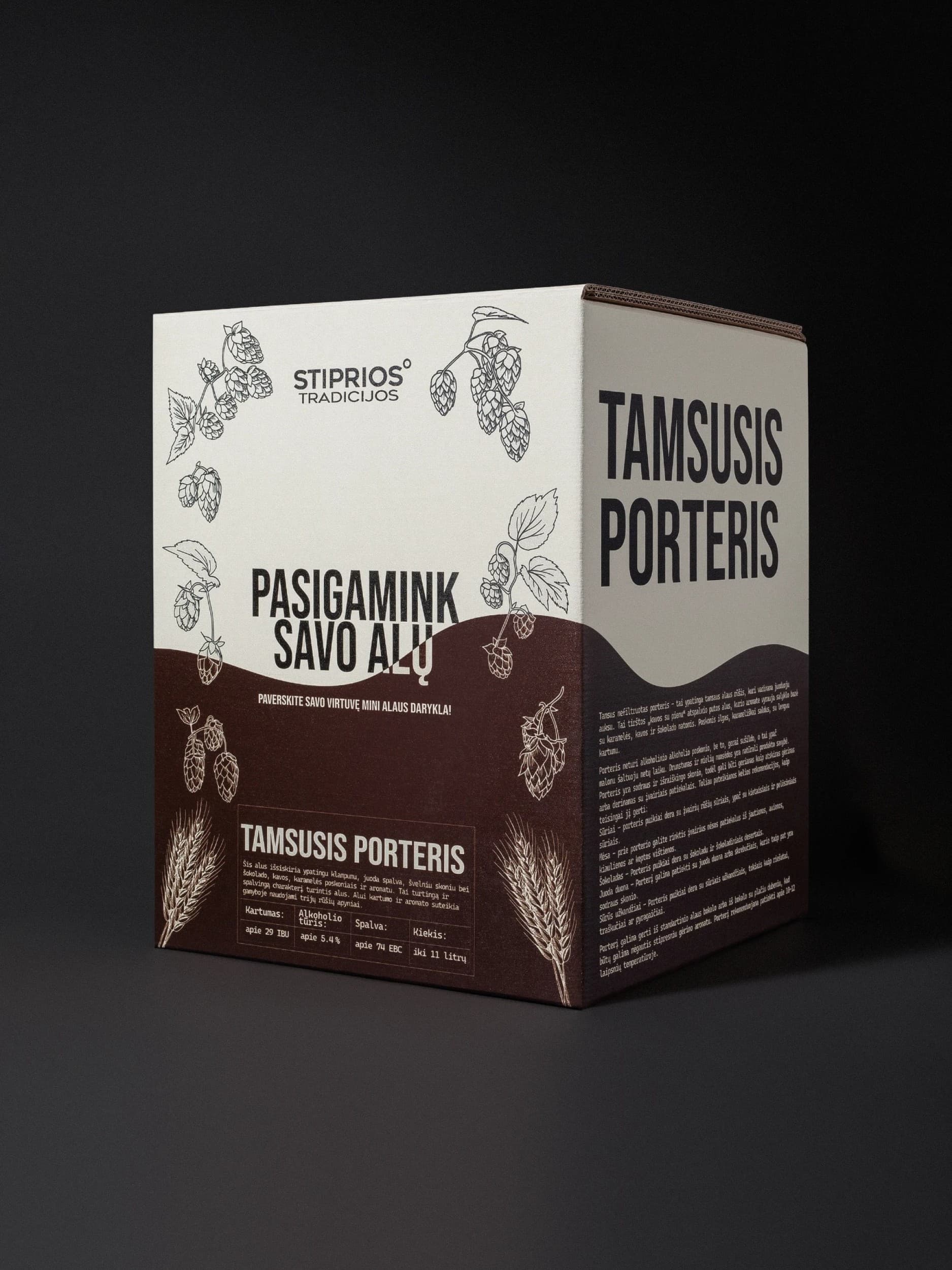 Alaus gaminimo rinkinys „Porteris“ | Laisvalaikio Dovanos
