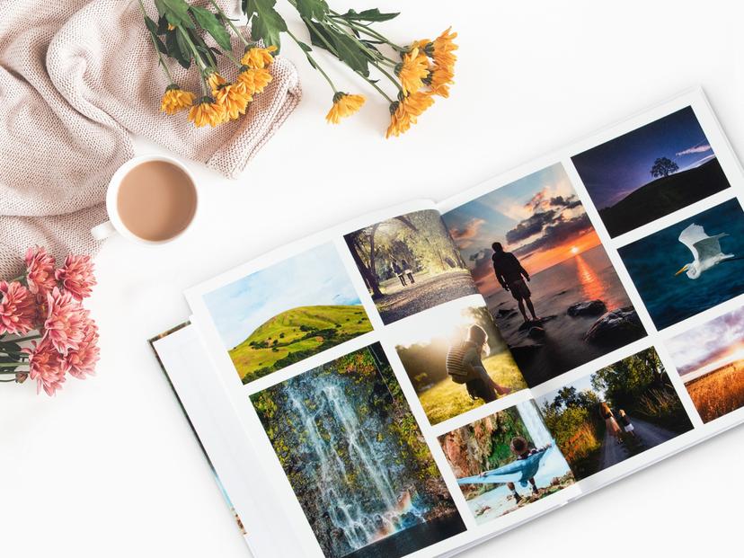 Klasikinė fotoknyga A4 formatu su Jūsų nuotraukomis ir tekstais