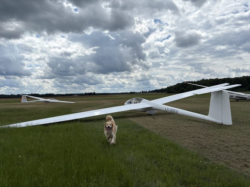 Skrydis sklandytuvu su „Prienų aeroklubu“