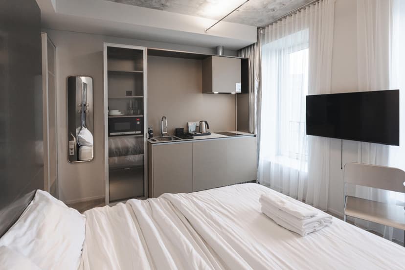 Nakvynė dviem „Resume Apartments“ pačiame Kauno centre savaitgalį