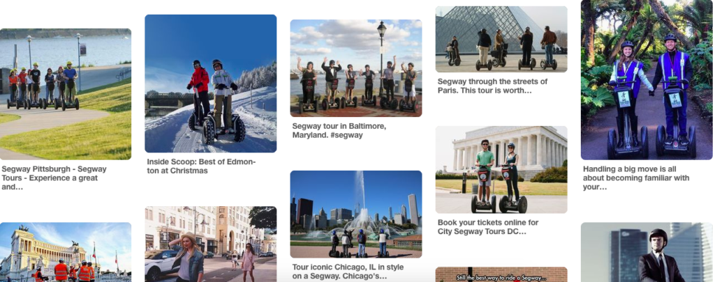 Segway turistai